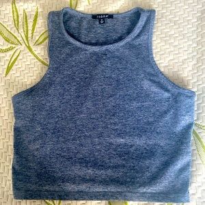 ZOBHA blue heather crop top M🌴☀️3/25.00 SALE